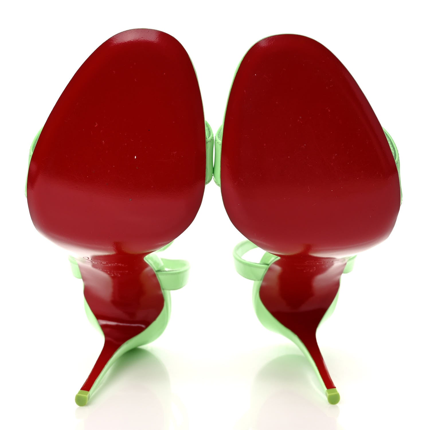 Christian Louboutin Patent Loubigirl 100 Sandals 38 Tropique 5 of 7