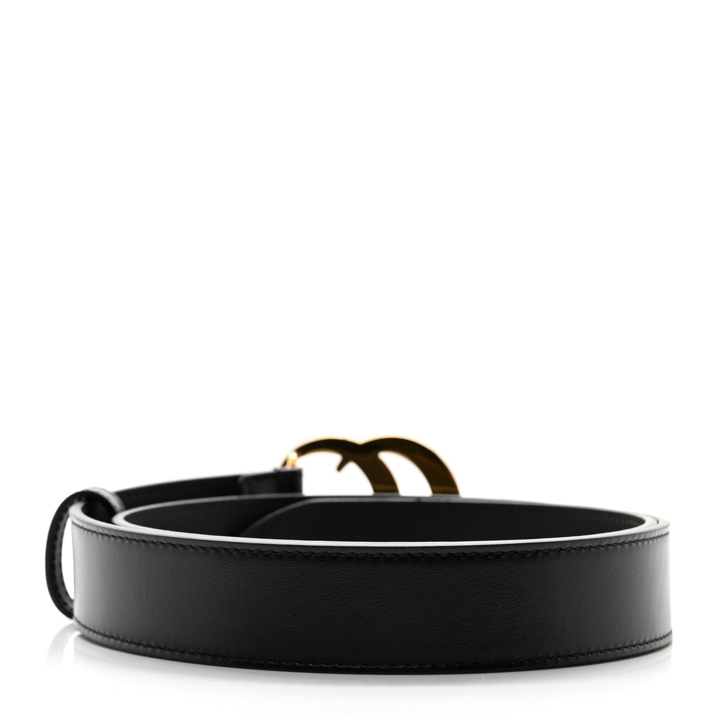 Plutone Calfskin Double G 30mm Belt 80 32 Black