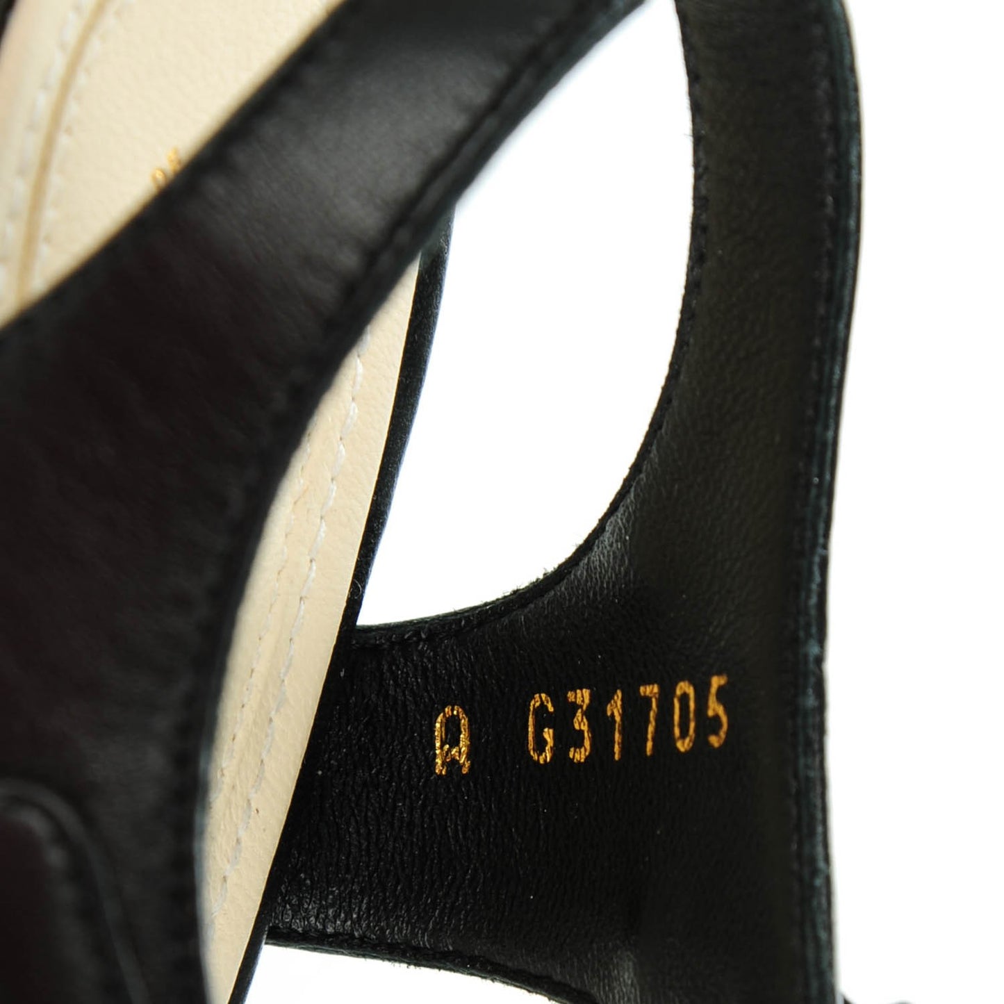 Lambskin Quilted Reissue Chain Sandals 36.5 Black