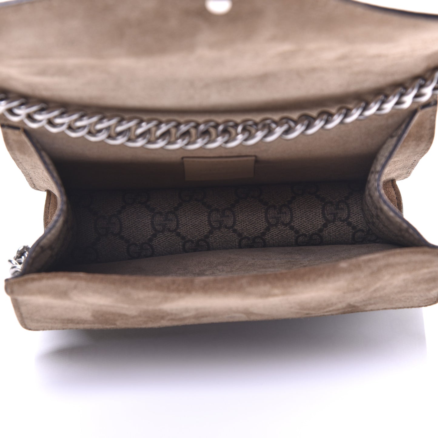 GG Supreme Monogram Mini Dionysus Shoulder Bag Taupe
