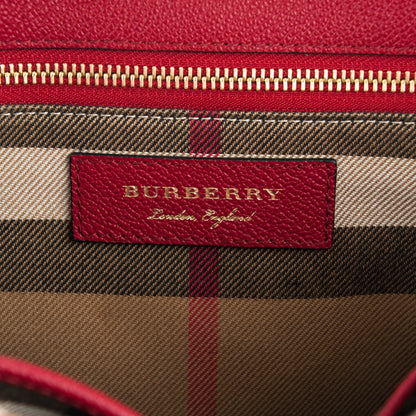 Burberry Soft Grain Medium Buckle Tote Parade Red 6 of 8