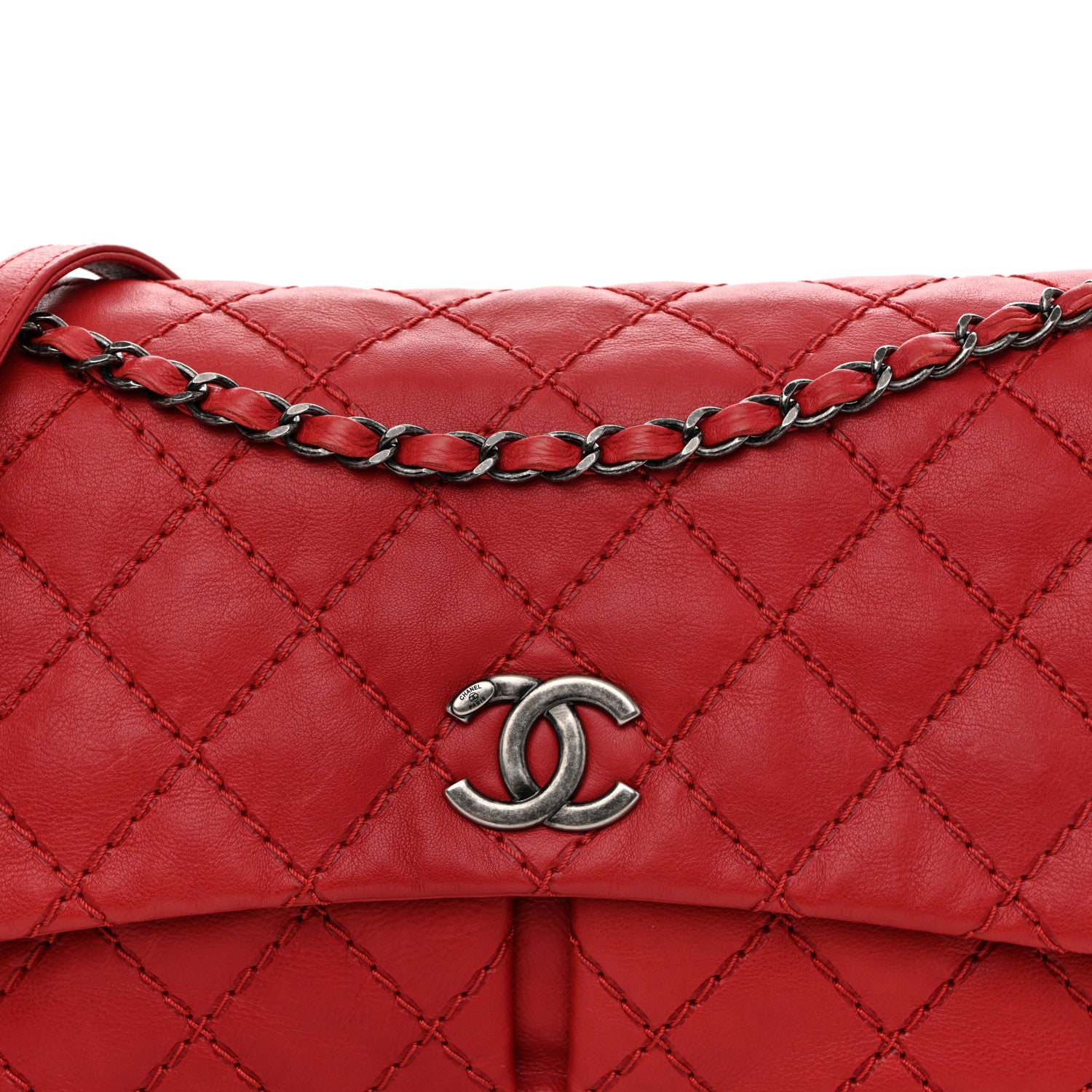 Chanel Calfskin Ultimate Stitch Flap Red 8 of 10