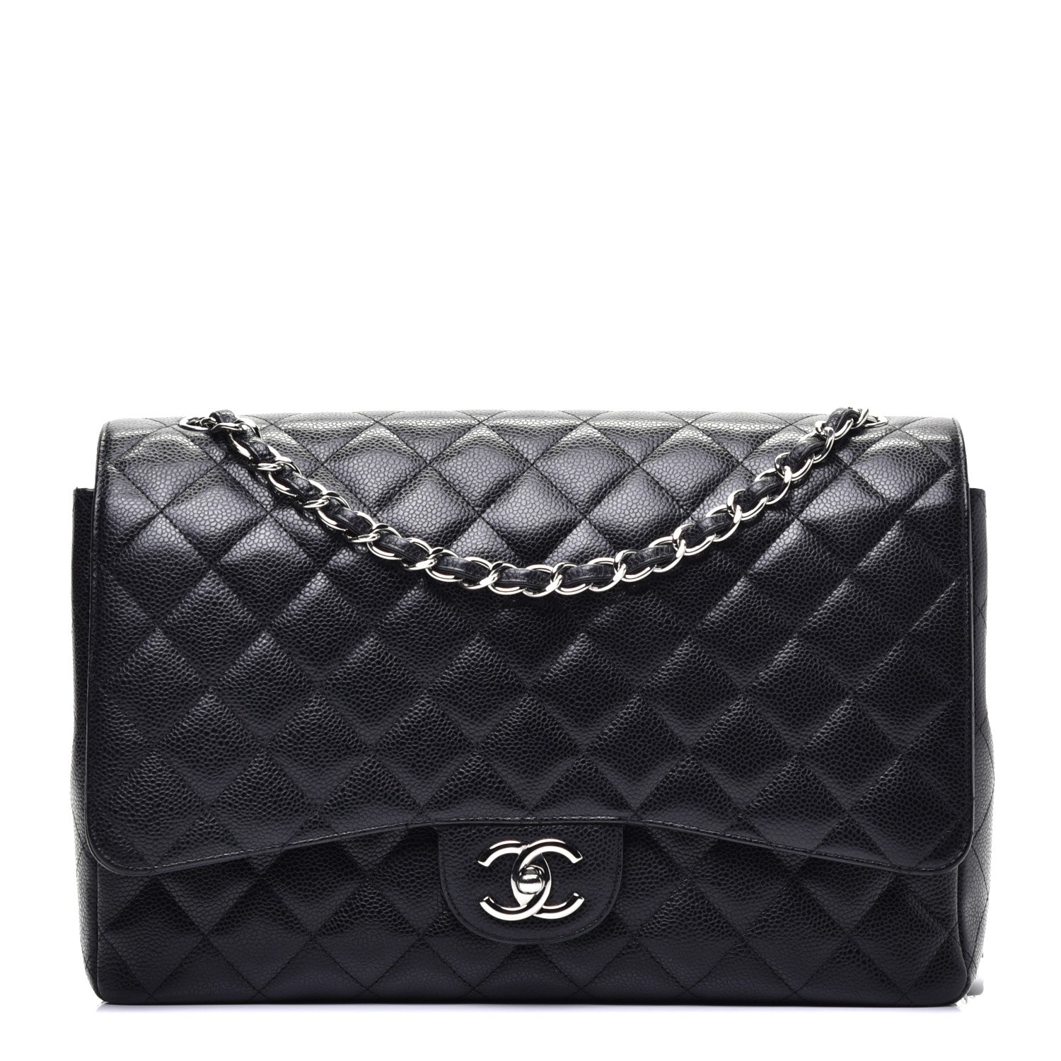 Chanel Caviar Quilted Maxi Double Flap Black 1 of 12