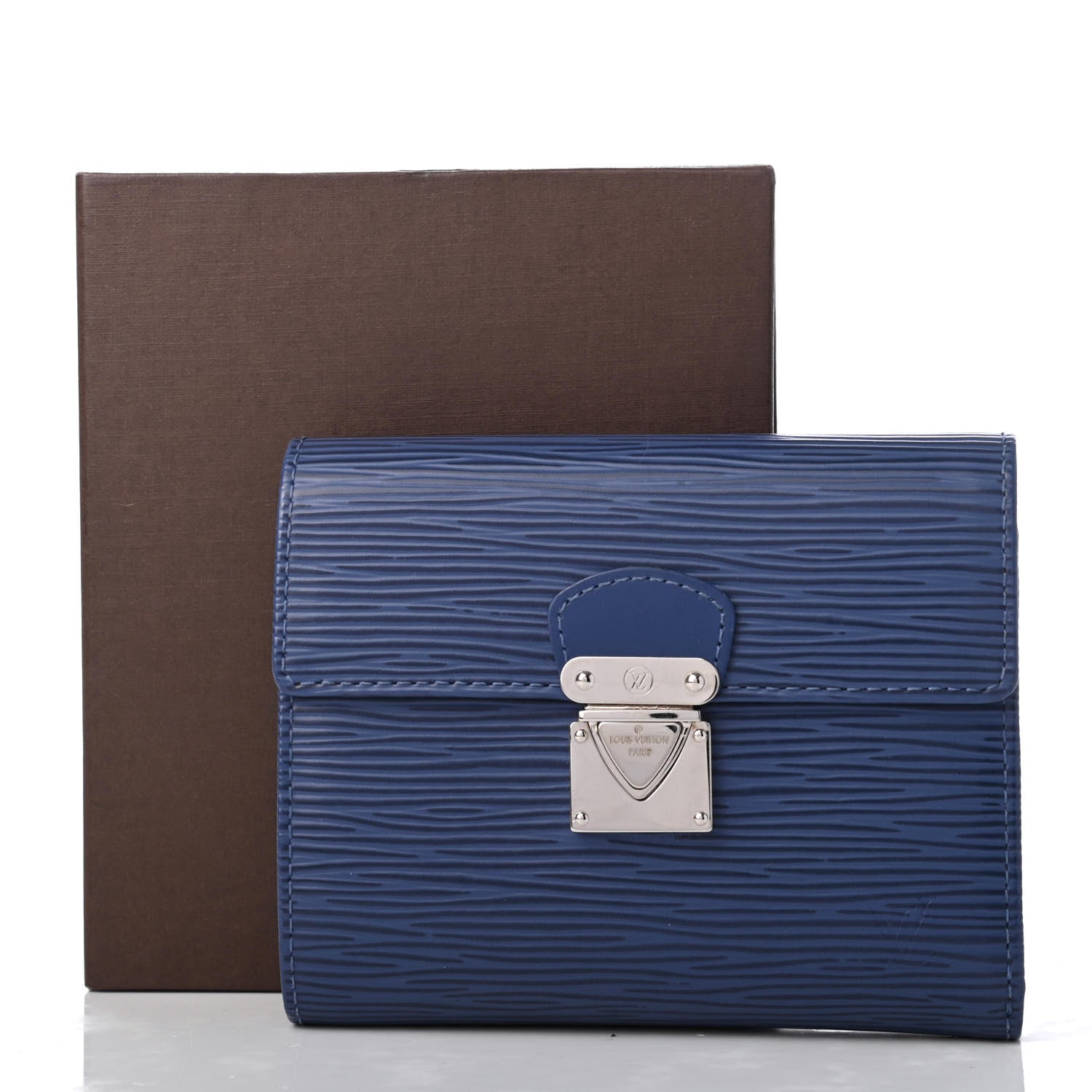 Louis Vuitton Epi Koala Wallet Blue 8 of 8