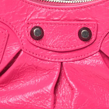Balenciaga Agneau Arena Le Cagole Shoulder Bag XS Violet Fuxia 9 of 11