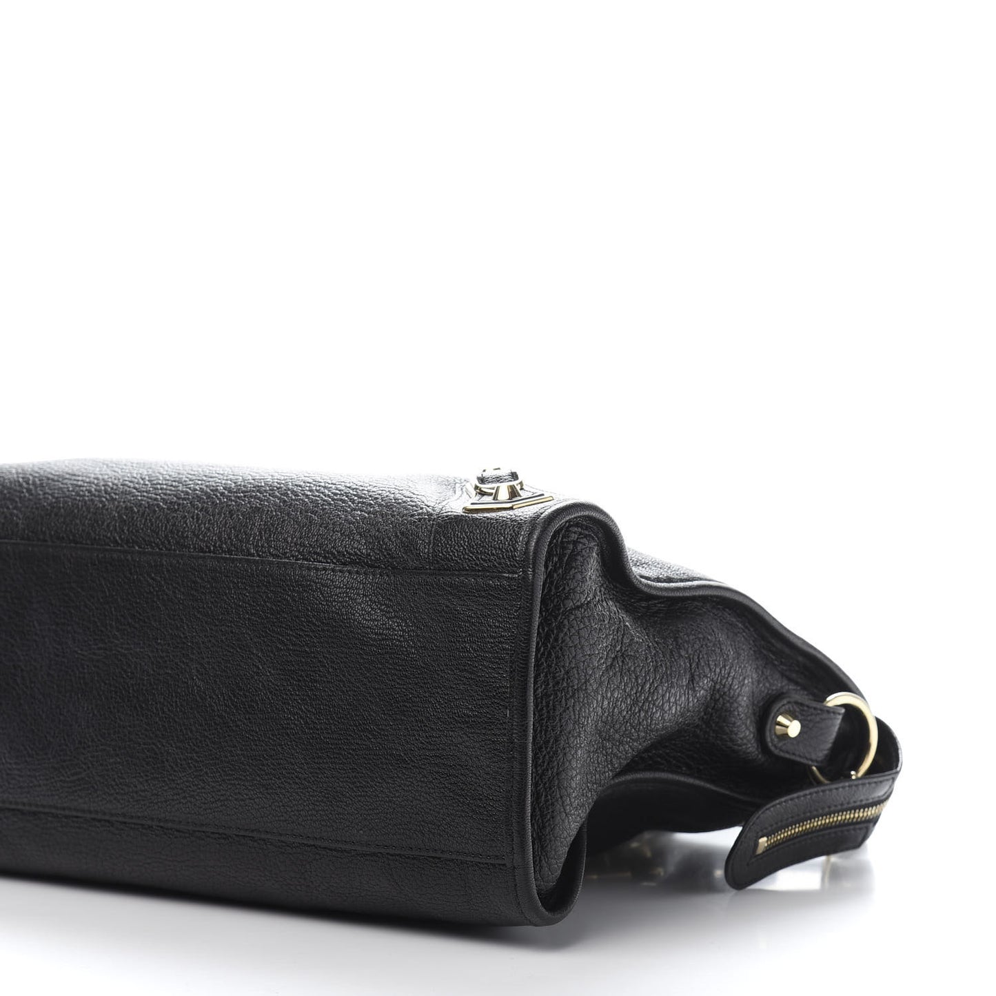 Chevre Gold Metallic Edge Hardware City Black