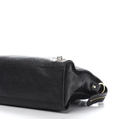 Balenciaga Chevre Gold Metallic Edge Hardware City Black 10 of 12