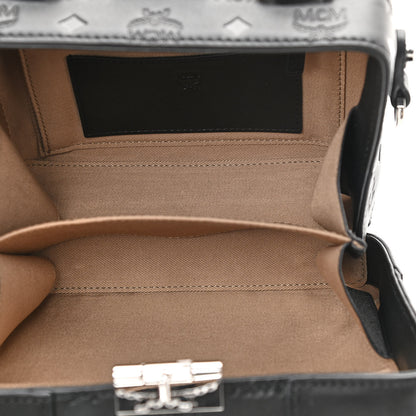 MCM Calfskin Ottomar Monogram Soft Berlin Crossbody Black 5 of 10