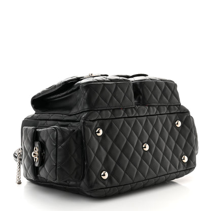 Chanel Calfskin Quilted Large Cambon Multipocket Reporter Black 3 of 14