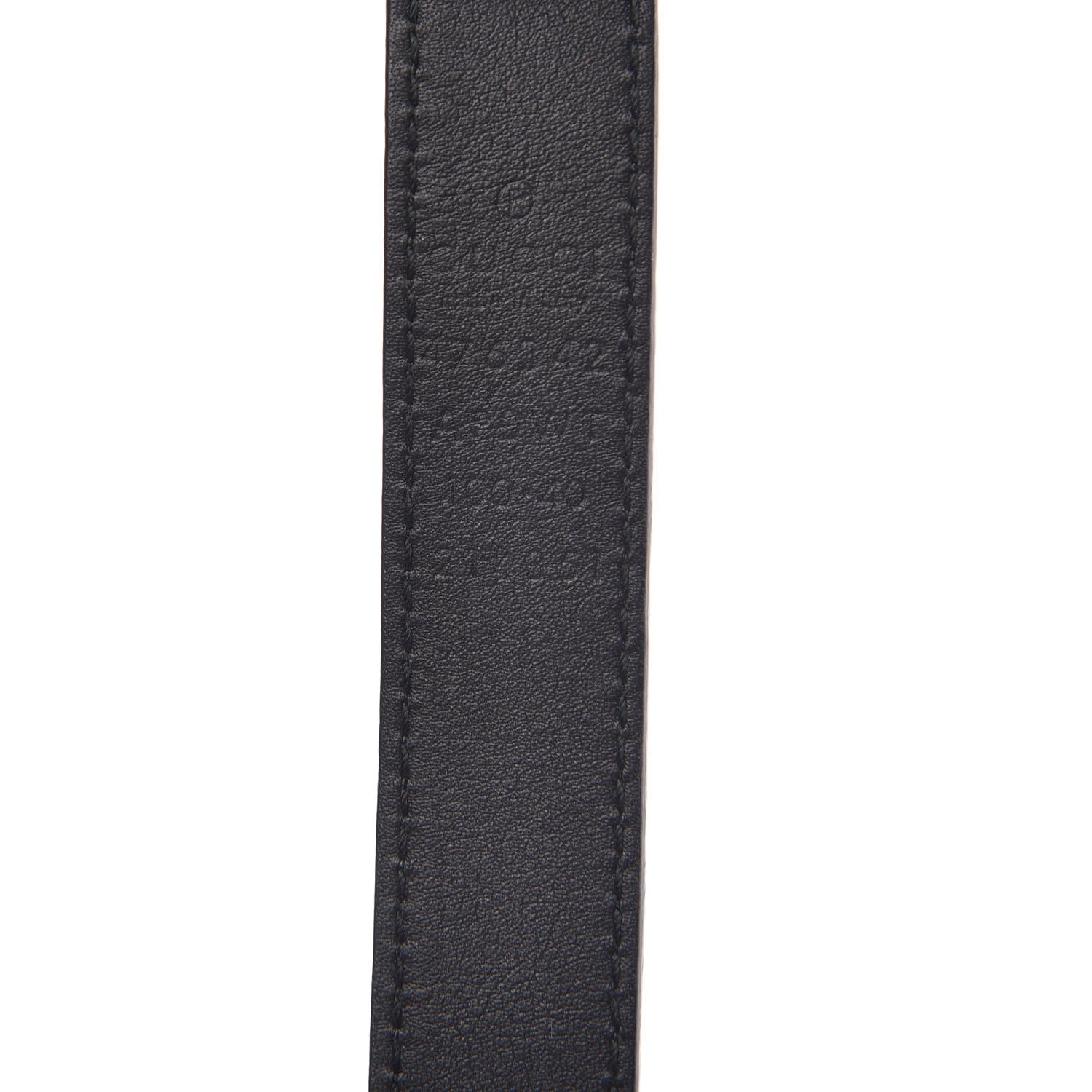 Gucci Calfskin Pearl Double G 20mm Belt 100 40 Black Cream 4 of 7