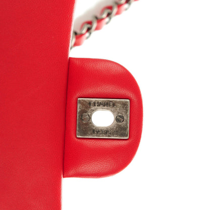 Chanel Lambskin Quilted Mini Rectangular Flap Red 6 of 8