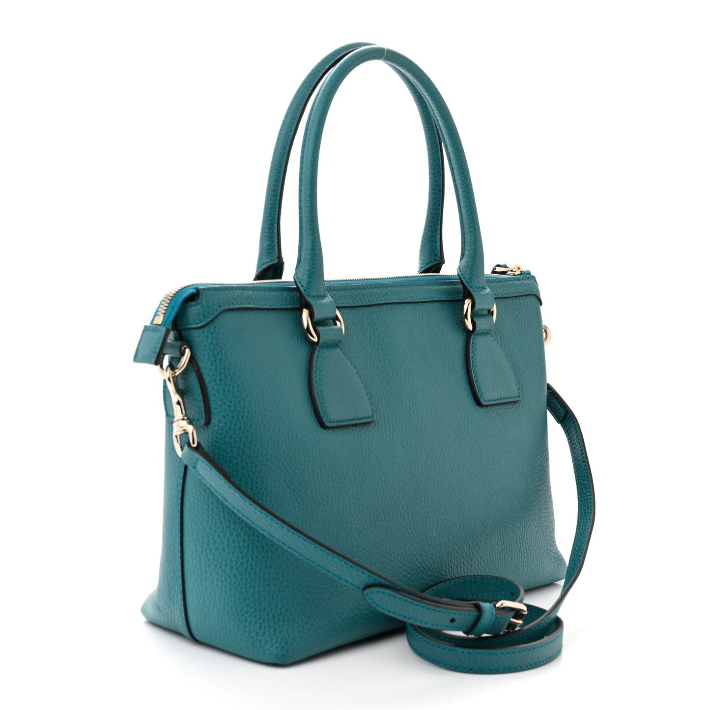 Dollar Calfskin GG Charm Satchel Deep Cobalt