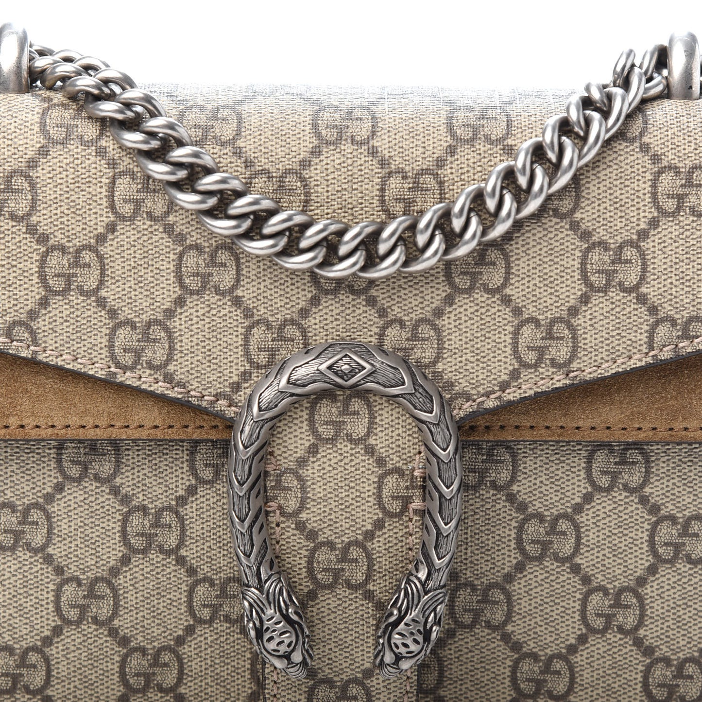 GG Supreme Monogram Mini Dionysus Shoulder Bag Taupe