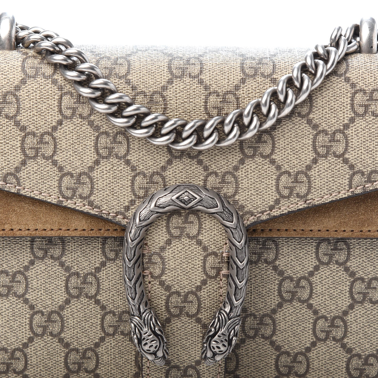 Gucci GG Supreme Monogram Mini Dionysus Shoulder Bag Taupe 7 of 9