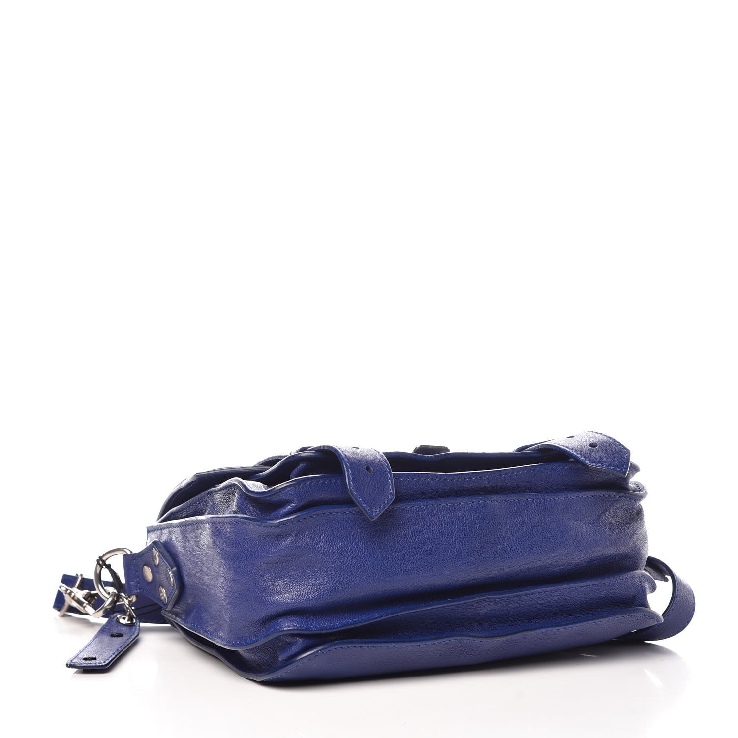 Proenza Schouler Lambskin PS1 Mini Pouch Messenger Cobalt Blue 4 of 10