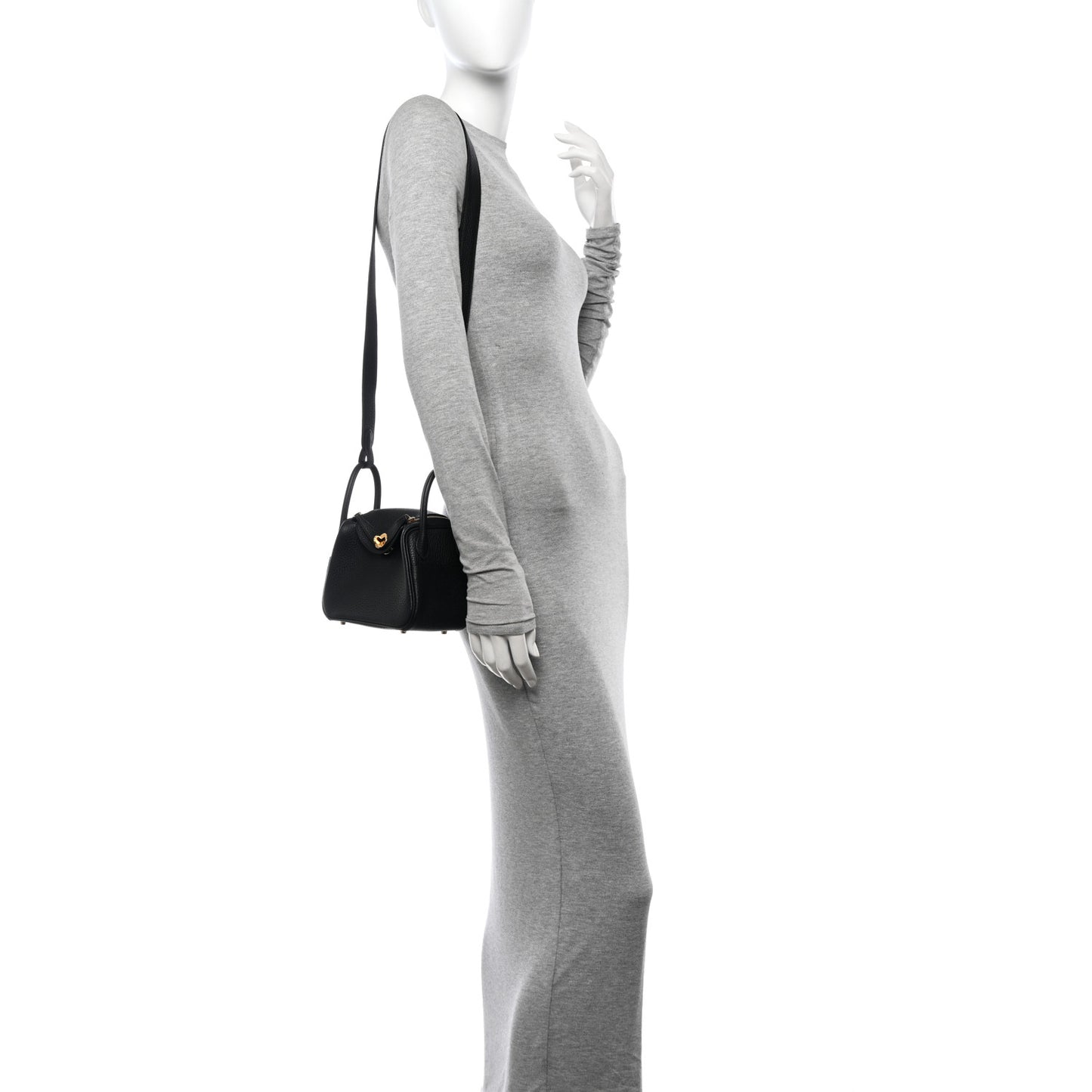 Taurillon Clemence Mini Lindy 20 Black