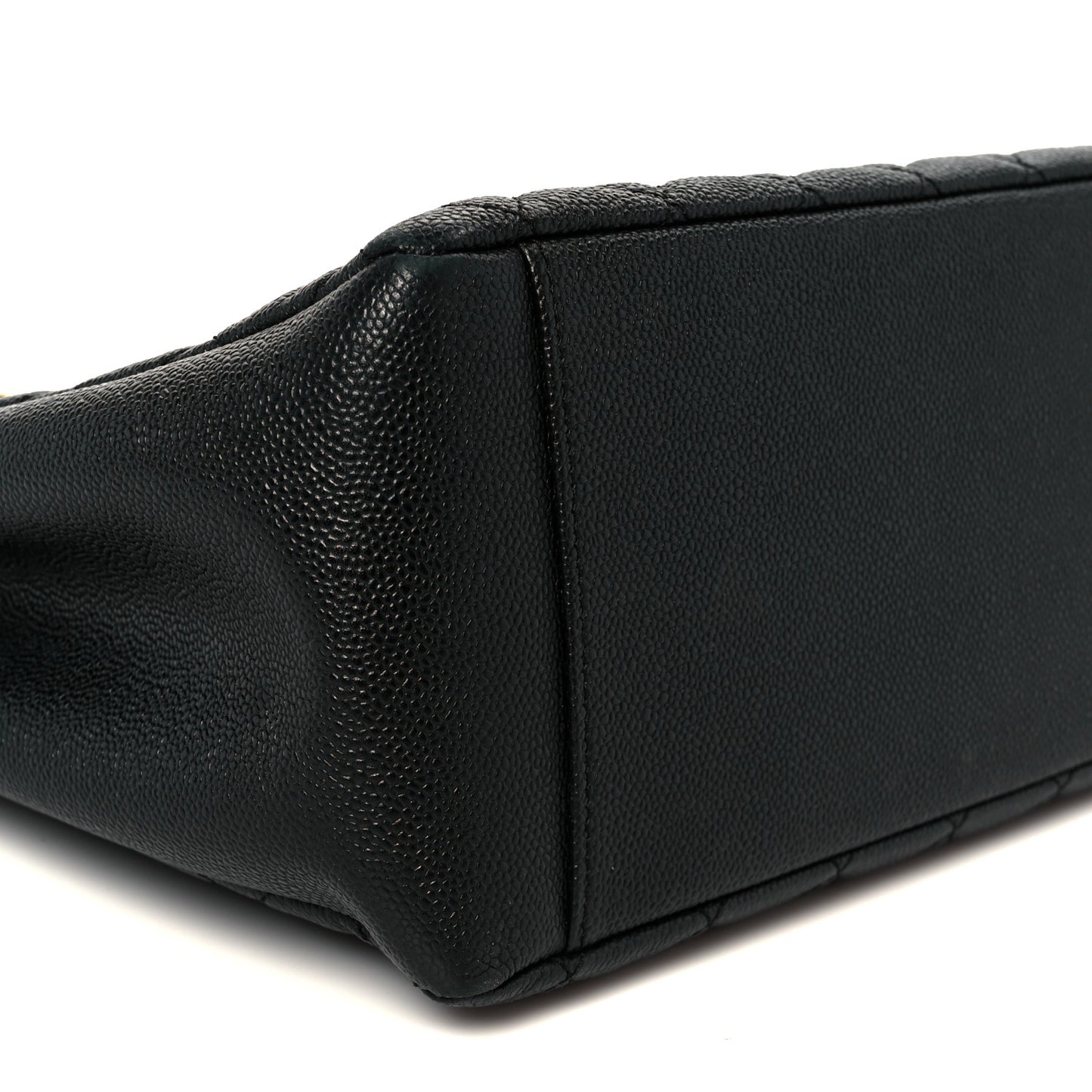Caviar Quilted Grand Shopping Tote GST Black