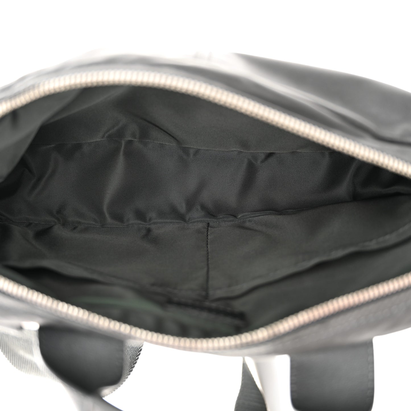 Calfskin Nylon V Line Bumbag Asphalt