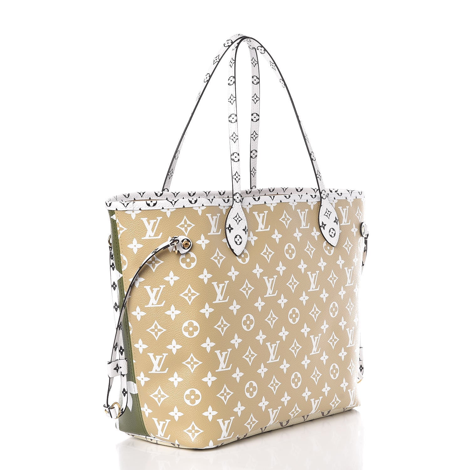 Louis Vuitton Monogram Giant Neverfull MM Kaki 6 of 13