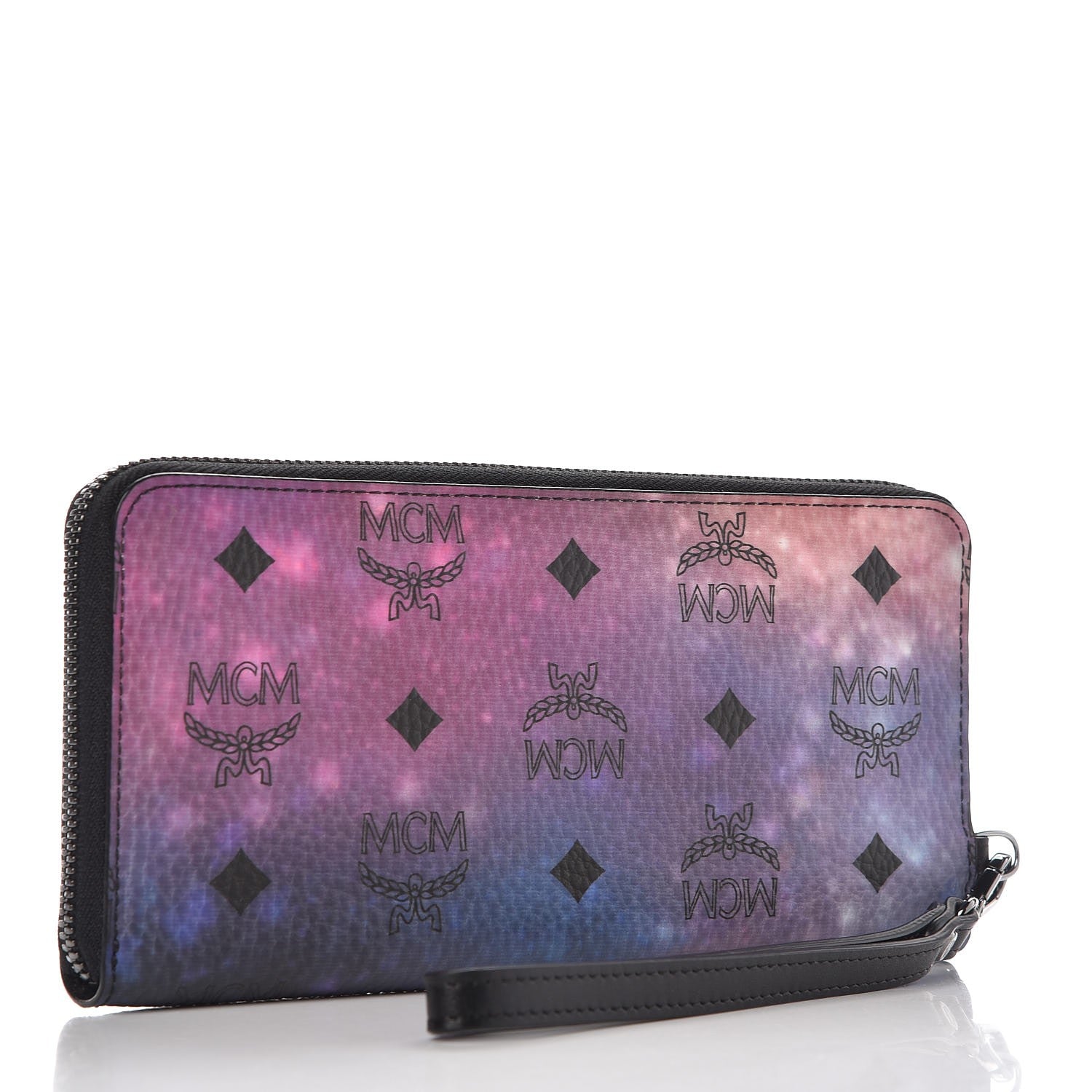 MCM Galaxy Visetos Large Zip Around Wallet 6 of 12