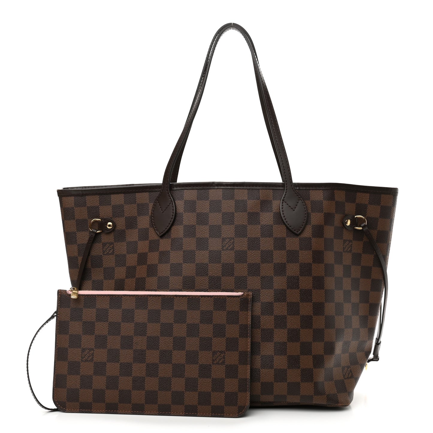 Damier Ebene Neo Neverfull MM Rose Ballerine