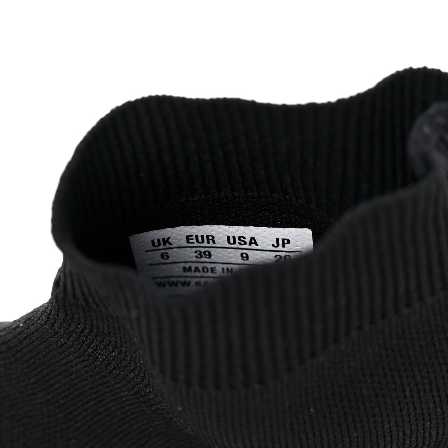 Neoprene Knit Mens Speed Clear Sole Sneakers 9 Black