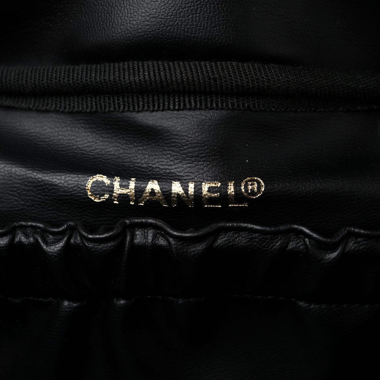 Chanel Lambskin Vanity Cosmetic Case Black 6 of 16