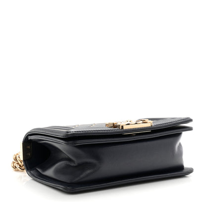 Chanel Lambskin Chain Quilted Small Boy Flap Navy 4 of 10