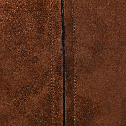 Gucci Austin Calfskin Super Softy Suede Interlocking G Knee High Boots 38.5 Brown Mahogany 11 of 12