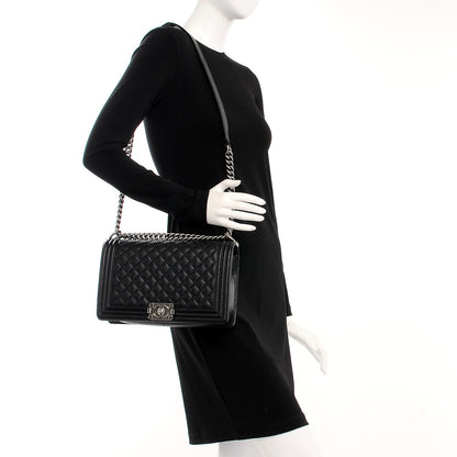 Chanel Caviar Quilted New Medium Boy Flap Black 2 of 12