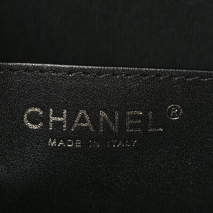 Chanel Calfskin Stitched Sleek Box Top Handle Vanity Bag Black 8 of 12