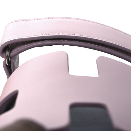 Hermes Calfskin Womens Chypre Sandals 41 Rose Porcelaine 12 of 13