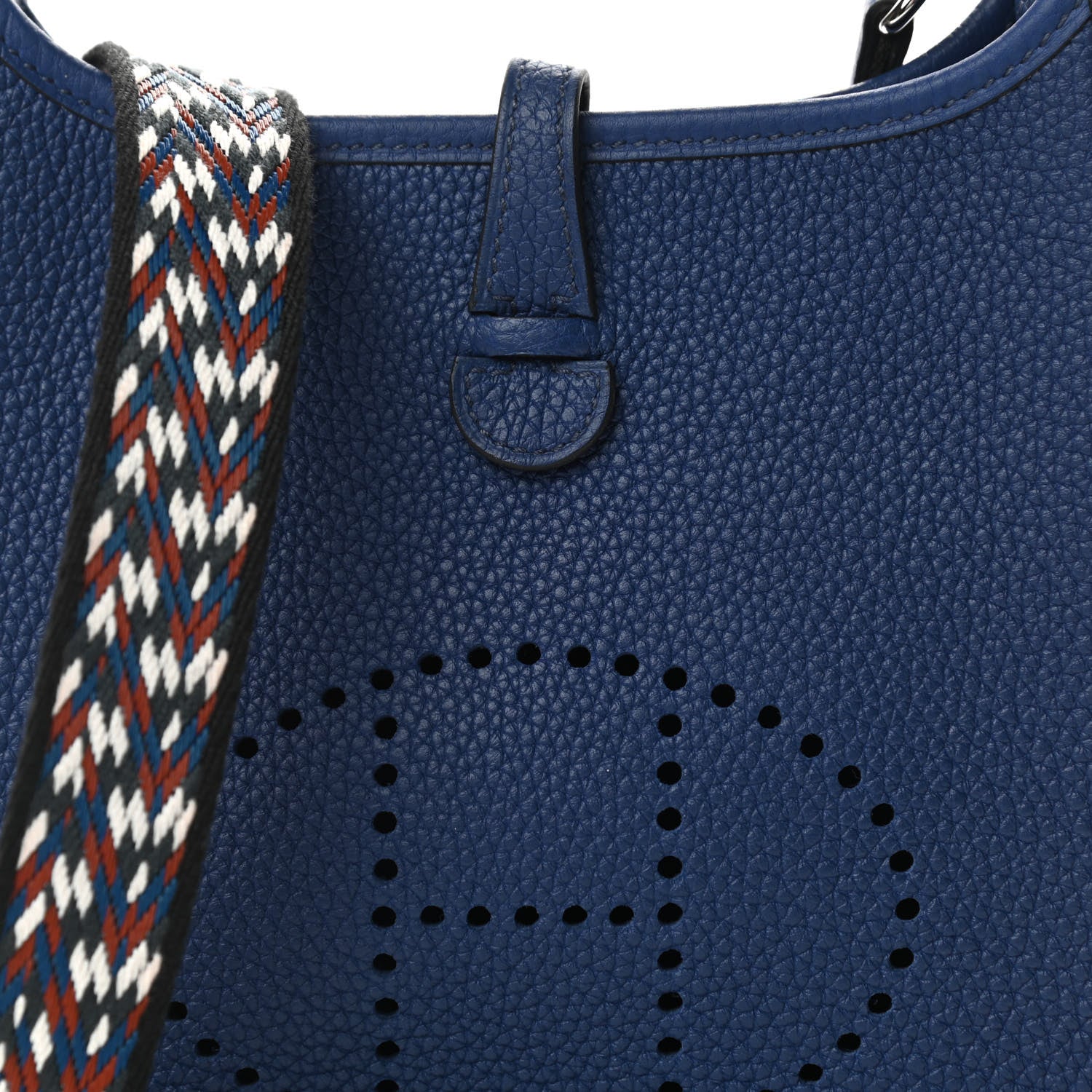 Hermes Taurillon Maurice Zigzag Evelyne TPM Bleu Saphir Bleu Zellige Indigo Black 10 of 11
