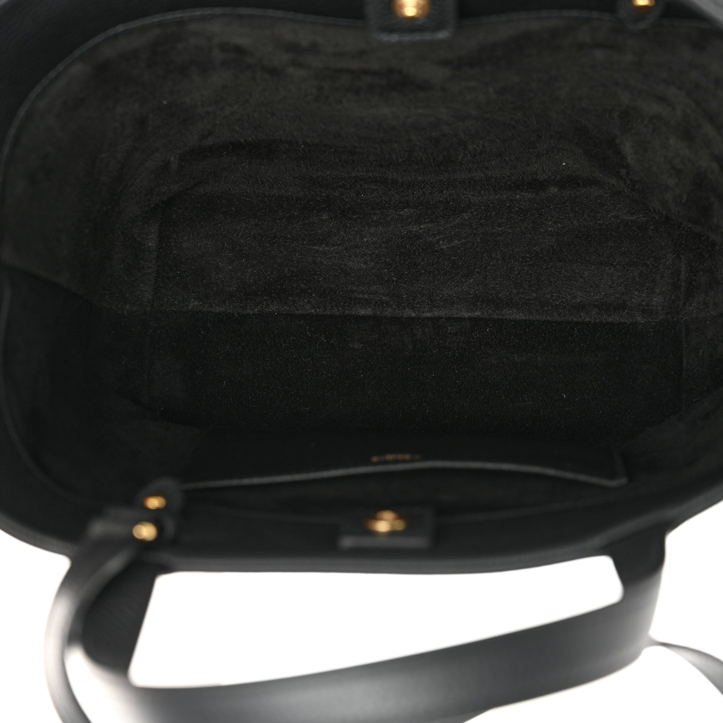 Grained Calfskin Triomphe Mini Cabas Anais Black