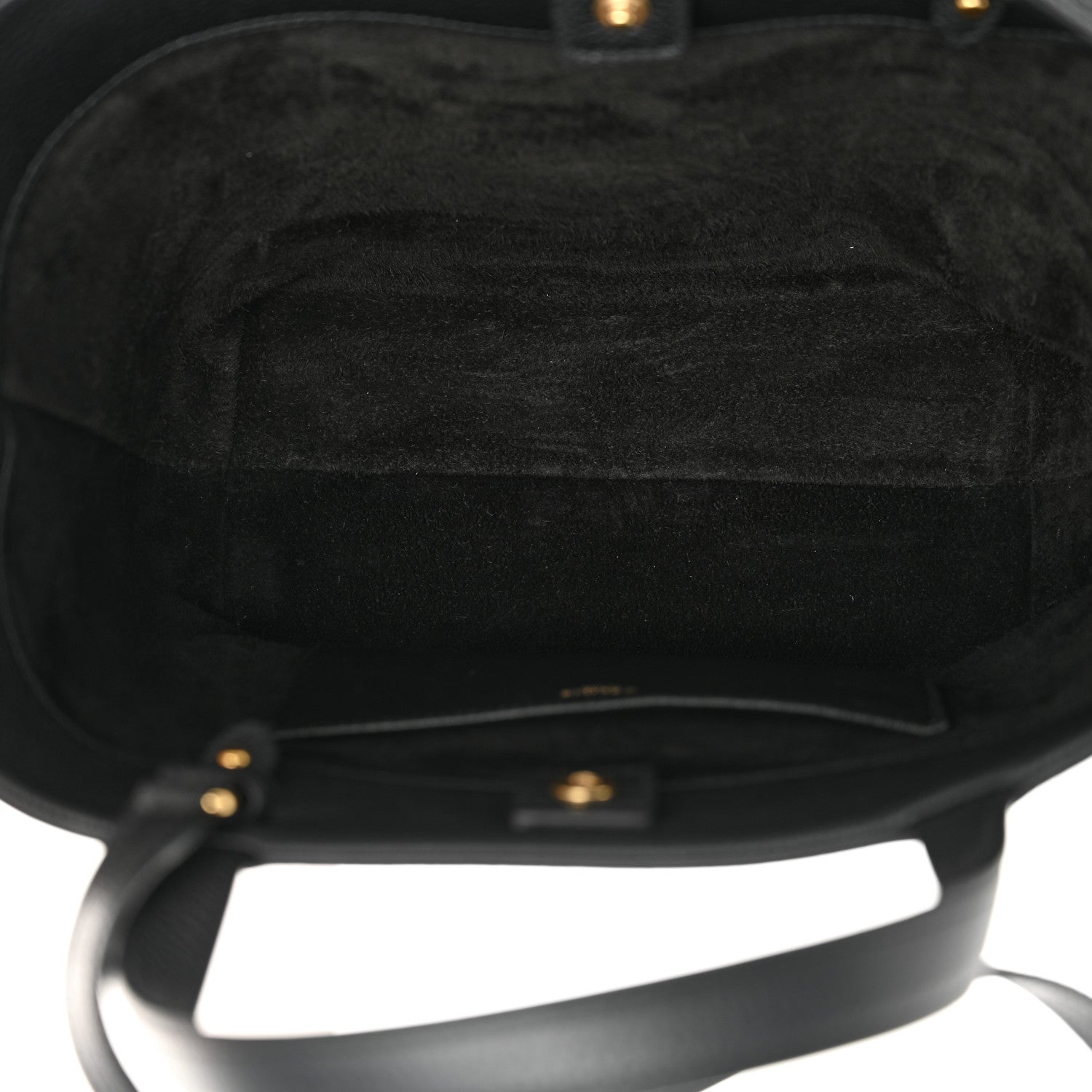 Celine Grained Calfskin Triomphe Mini Cabas Anais Black 5 of 11