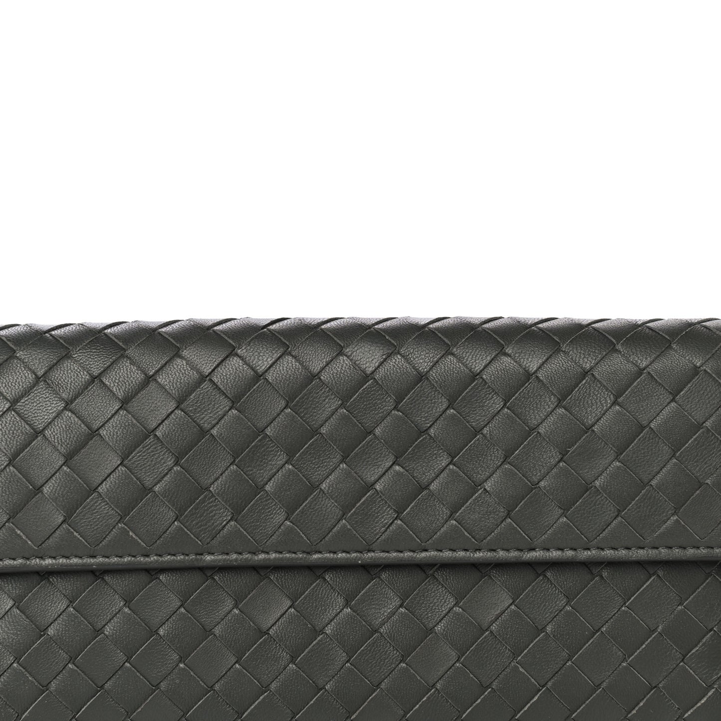 Nappa Intrecciato Continental Wallet Grey
