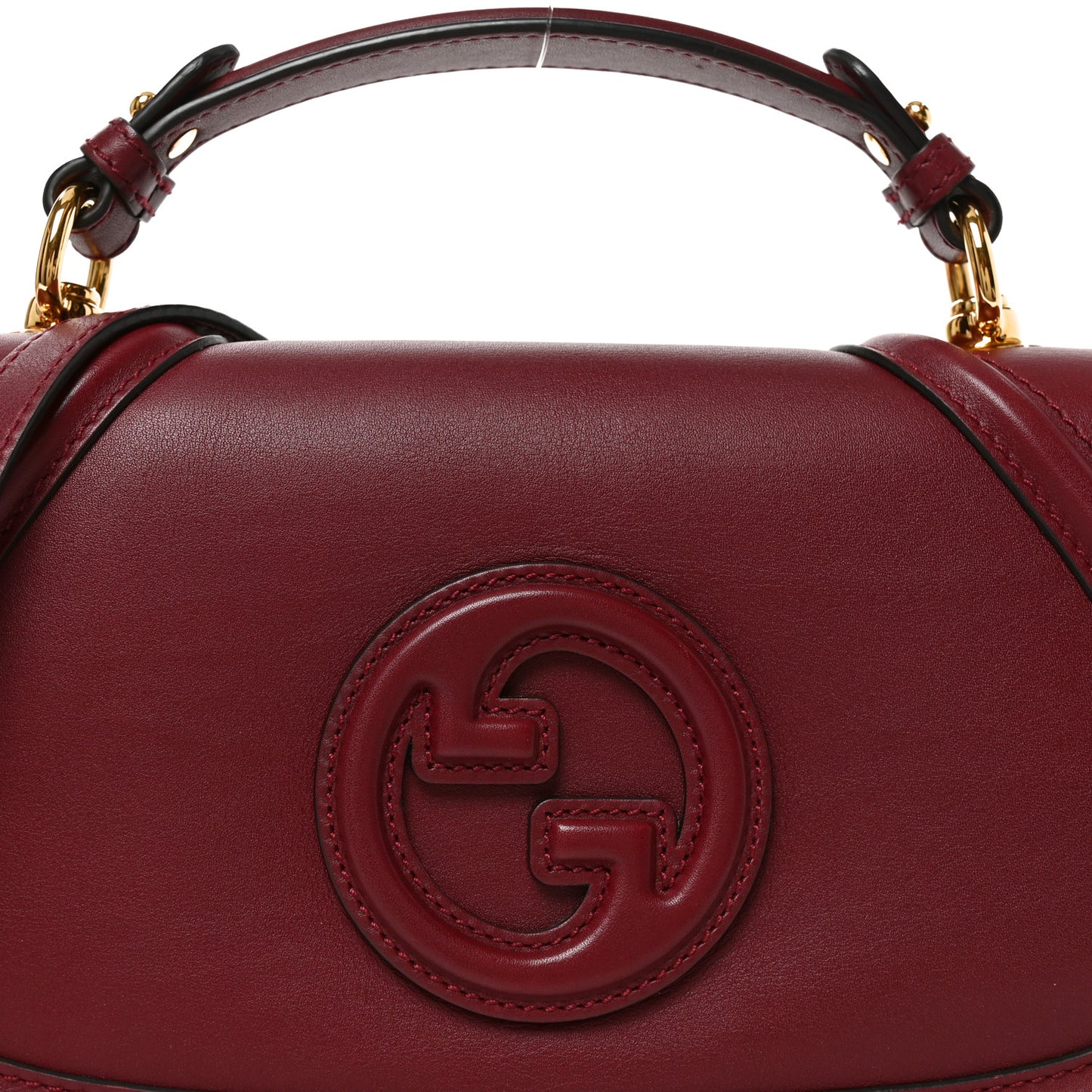 Roxy Calfskin Medium Blondie Top Handle Bag Rosso Ancora