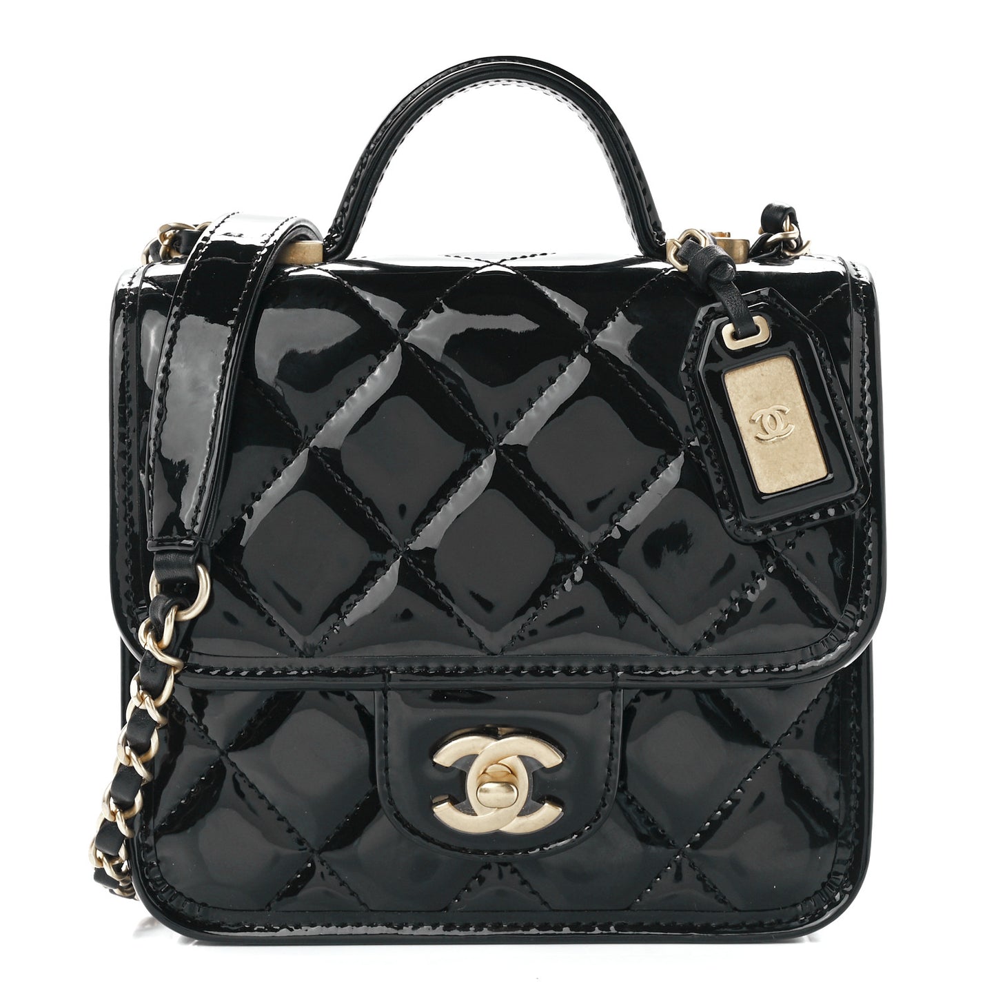 Patent School Memory Mini Top Handle Flap Black