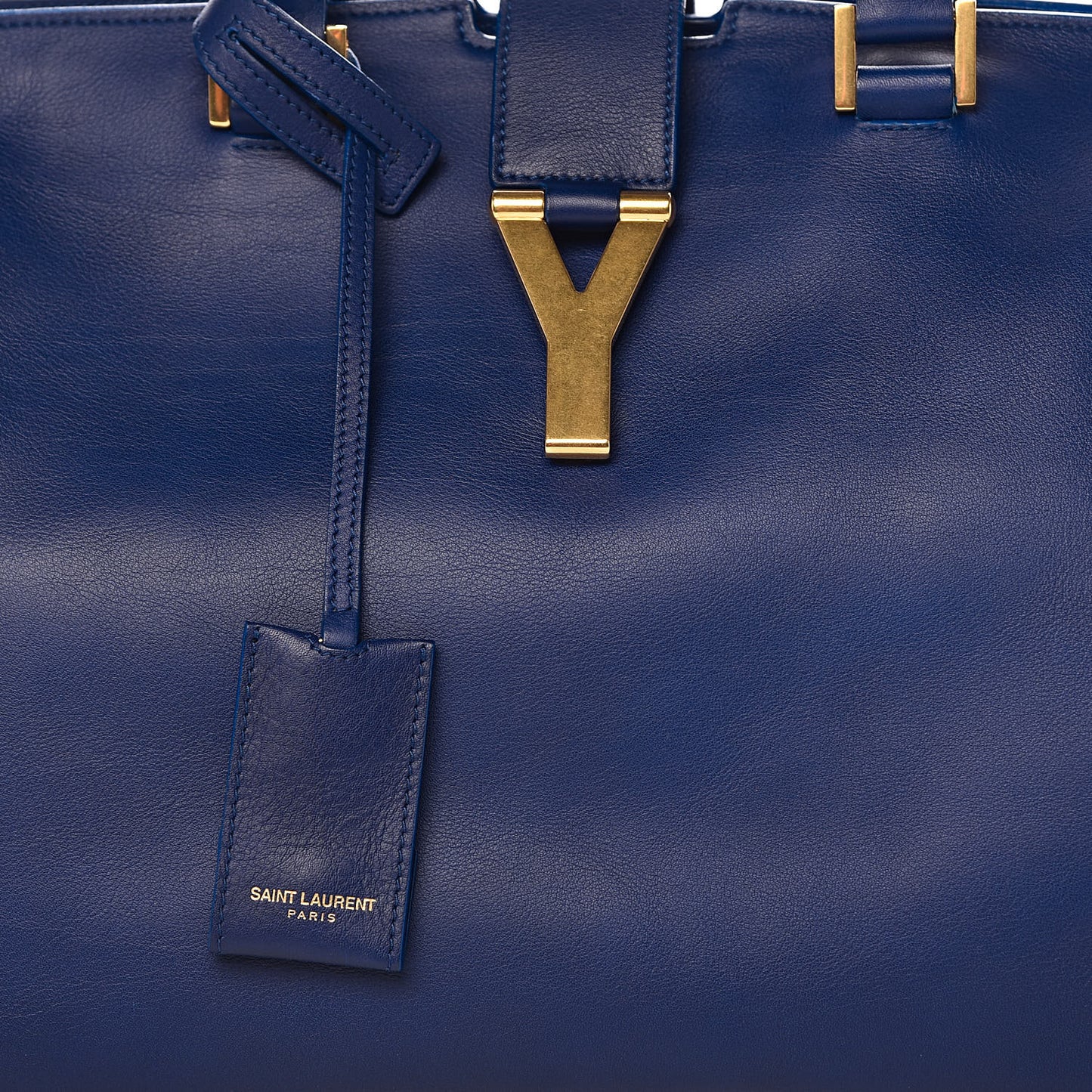 Calfskin Medium Classic Y Cabas Navy