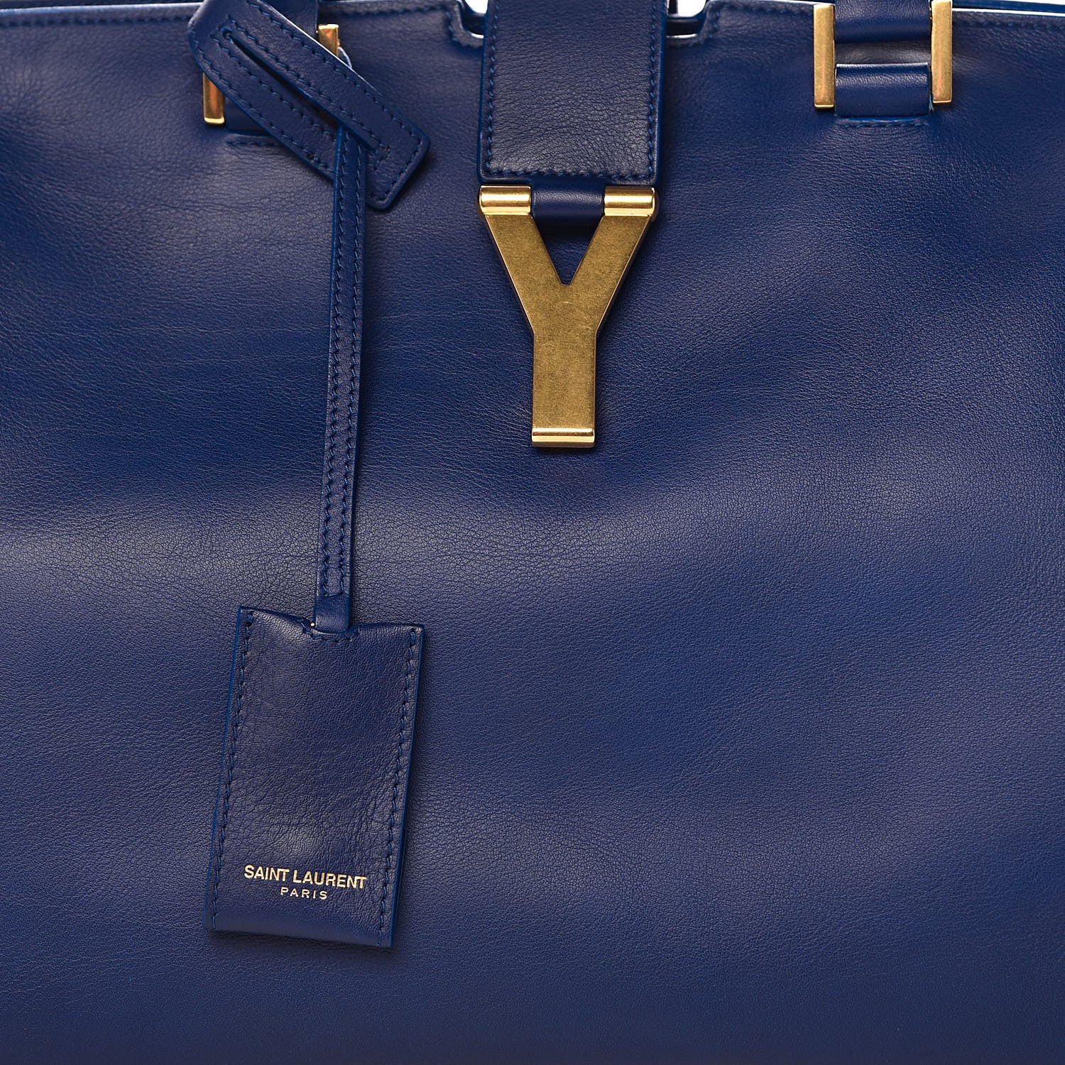 Saint Laurent Calfskin Medium Classic Y Cabas Navy 16 of 16