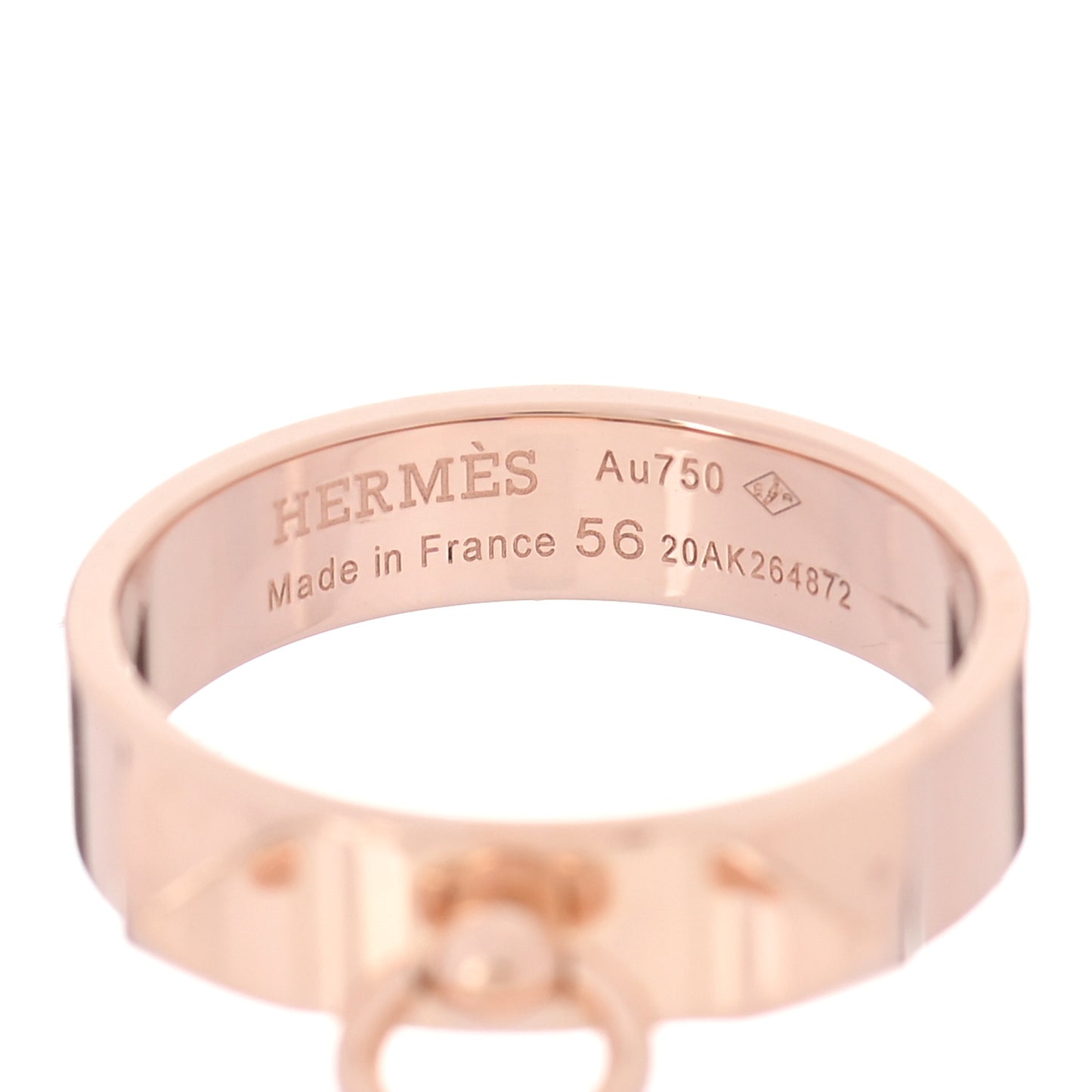 18K Rose Gold PM Collier De Chien Ring 56 7.5