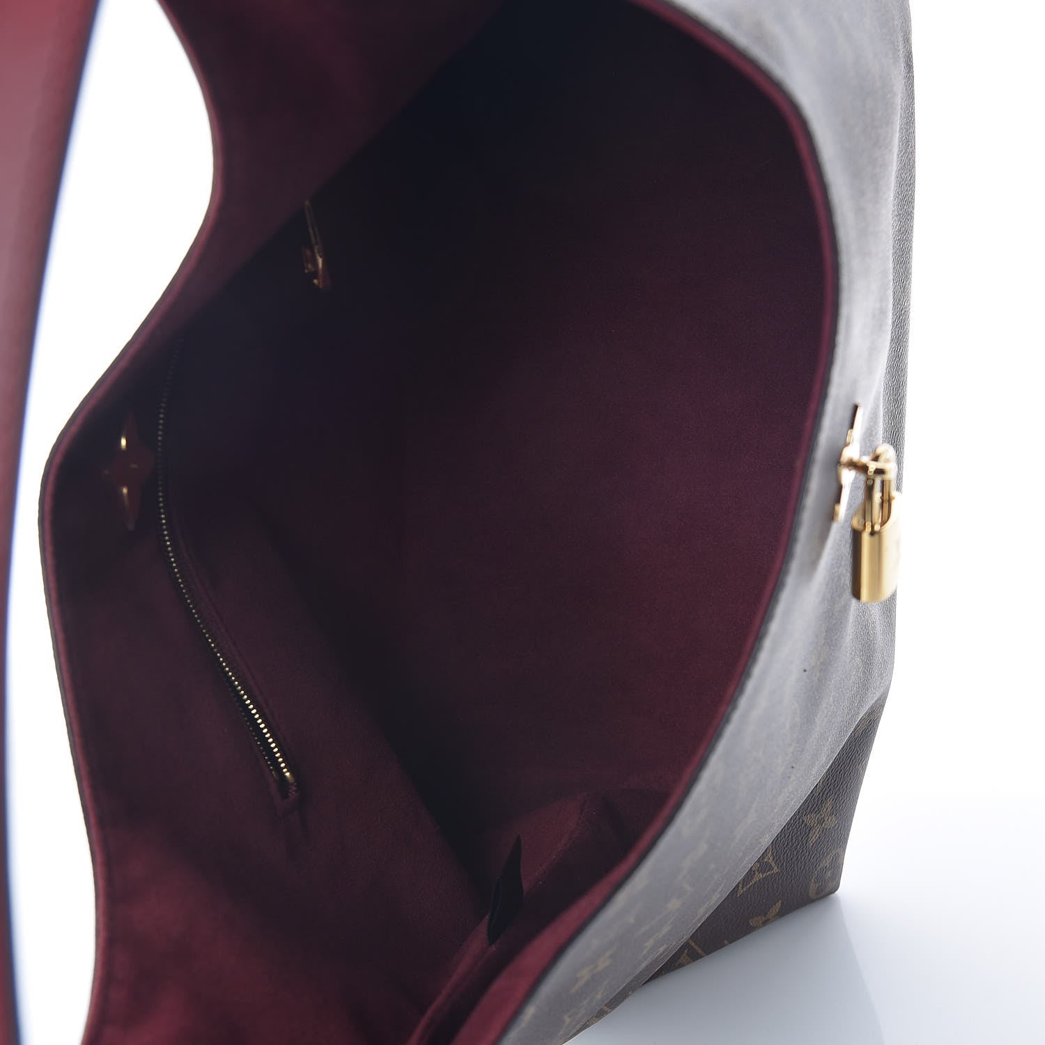 Louis Vuitton Monogram Flower Hobo Bordeaux 7 of 9