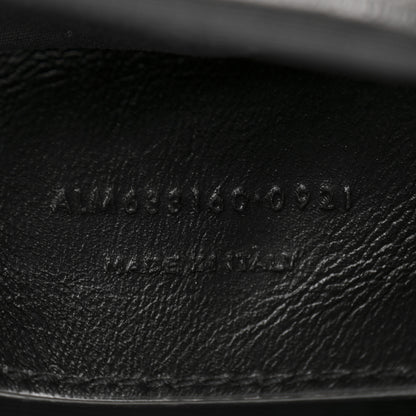 Saint Laurent Crinkled Calfskin Matelasse Monogram Baby Niki Chain Satchel Black 7 of 13
