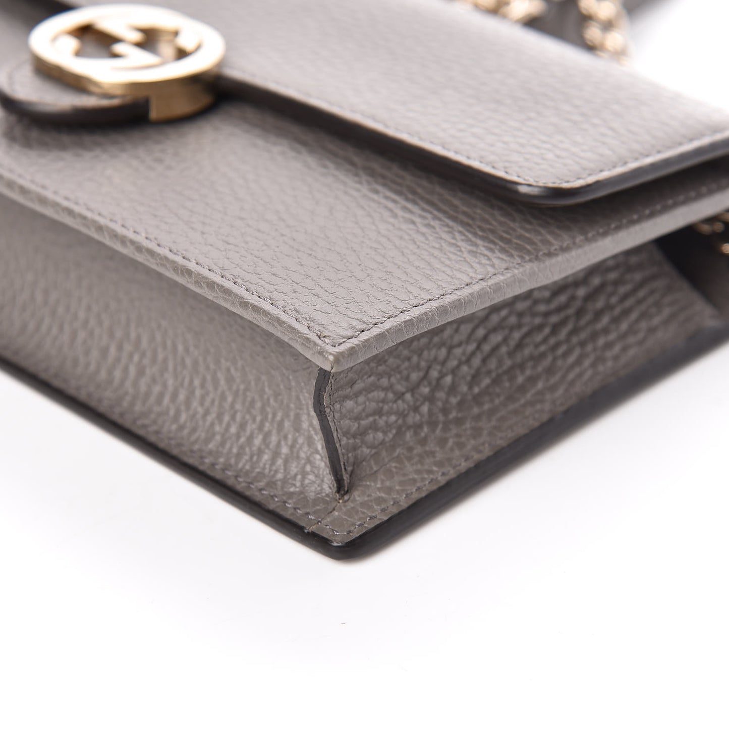 Dollar Calfskin Interlocking G Chain Wallet Loess