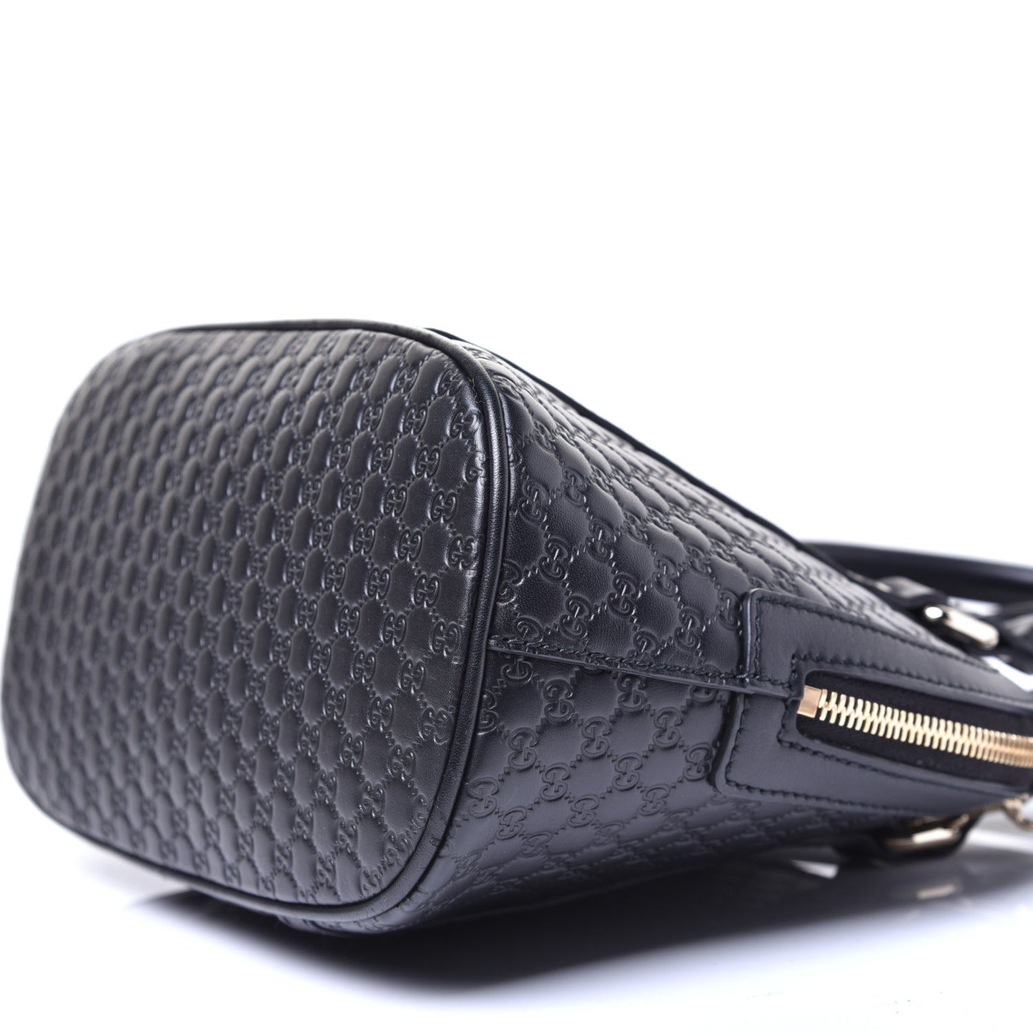 Metallic Microguccissima Mini Dome Bag Blue
