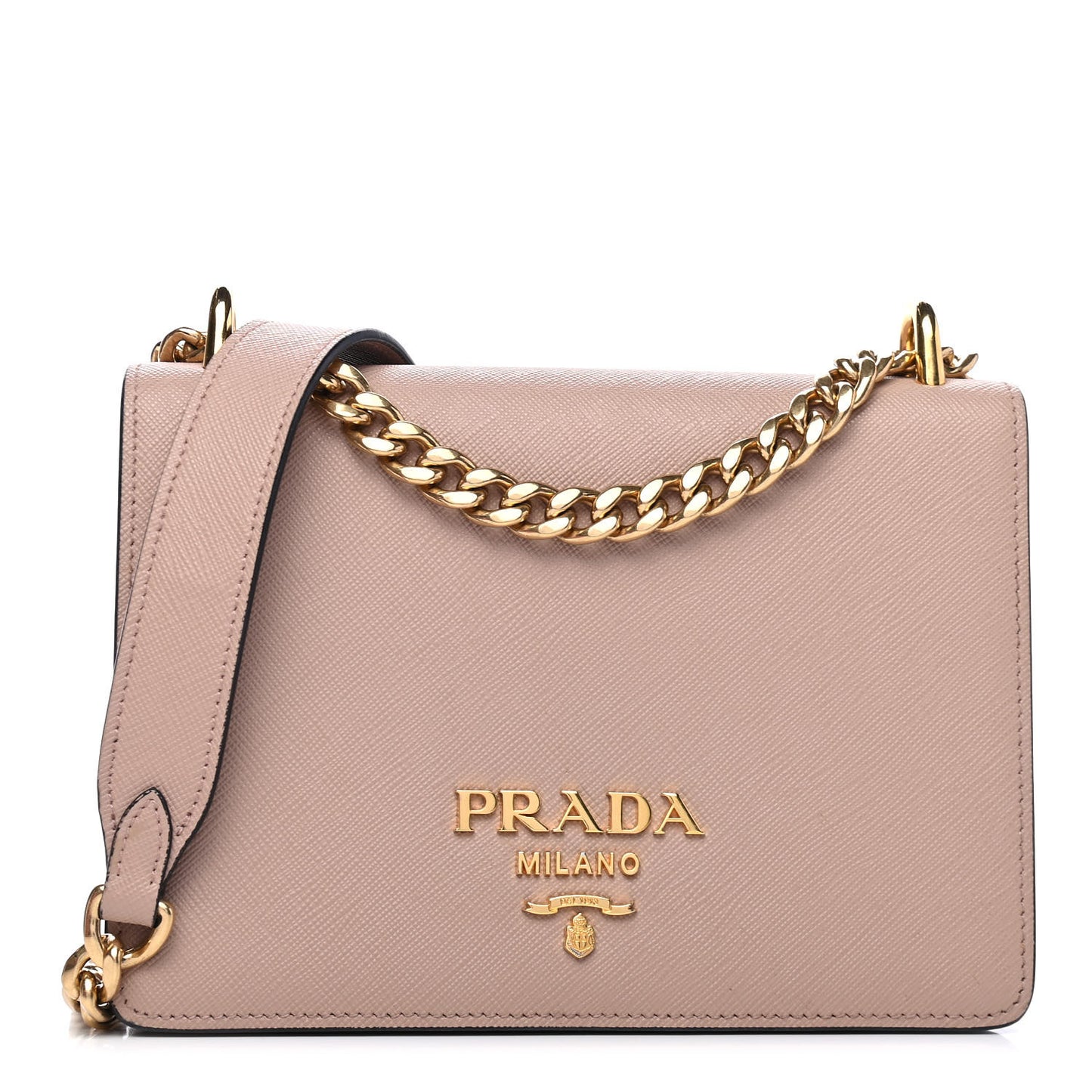 Saffiano Chain Shoulder Bag Cammeo