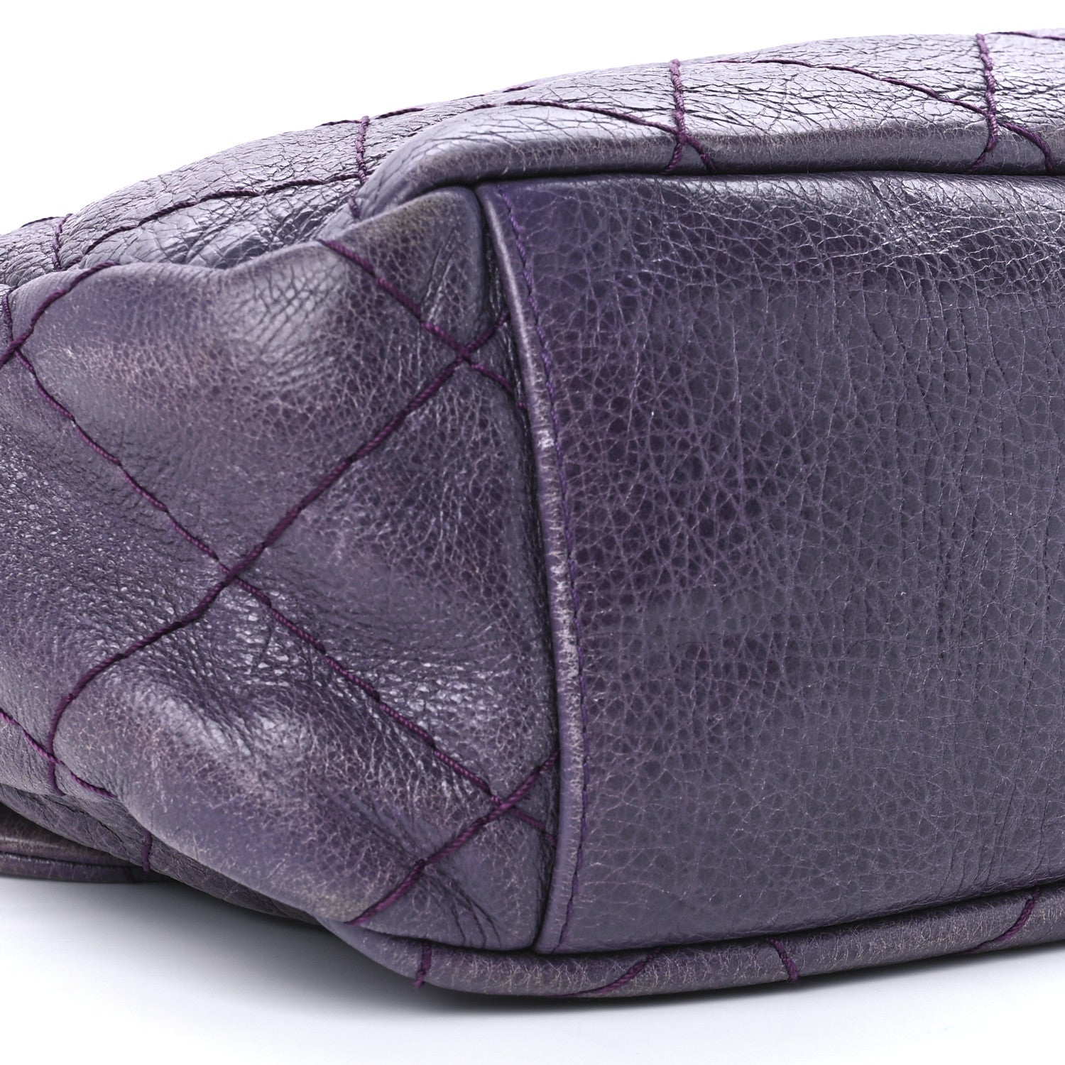Chanel Glazed Calfskin Stitched On The Road Flap Purple 10 of 12