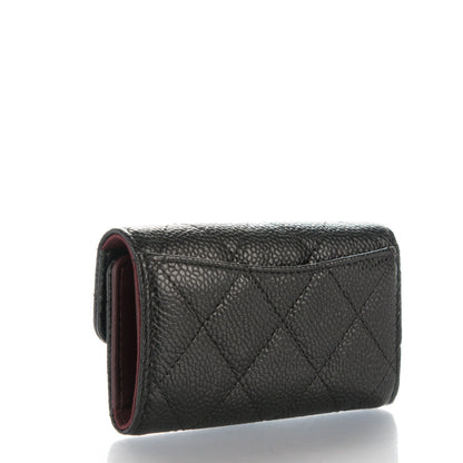 Chanel Caviar Quilted 6 Key Holder Black 3 of 8