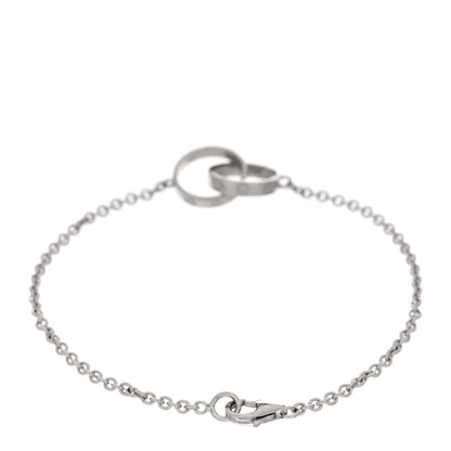 Cartier 18K White Gold Interlocking LOVE Bracelet 2 of 4