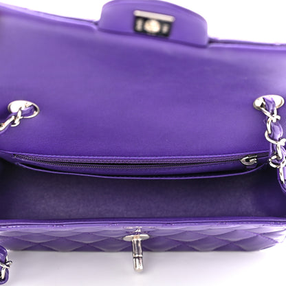Chanel Patent Quilted Mini Rectangular Flap Purple 4 of 9